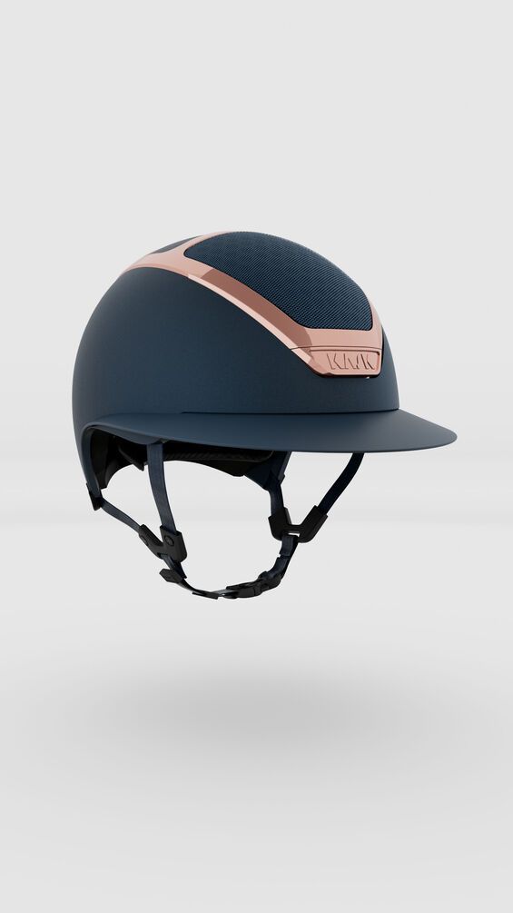 KASK STAR LADY BLU ORO ROSA