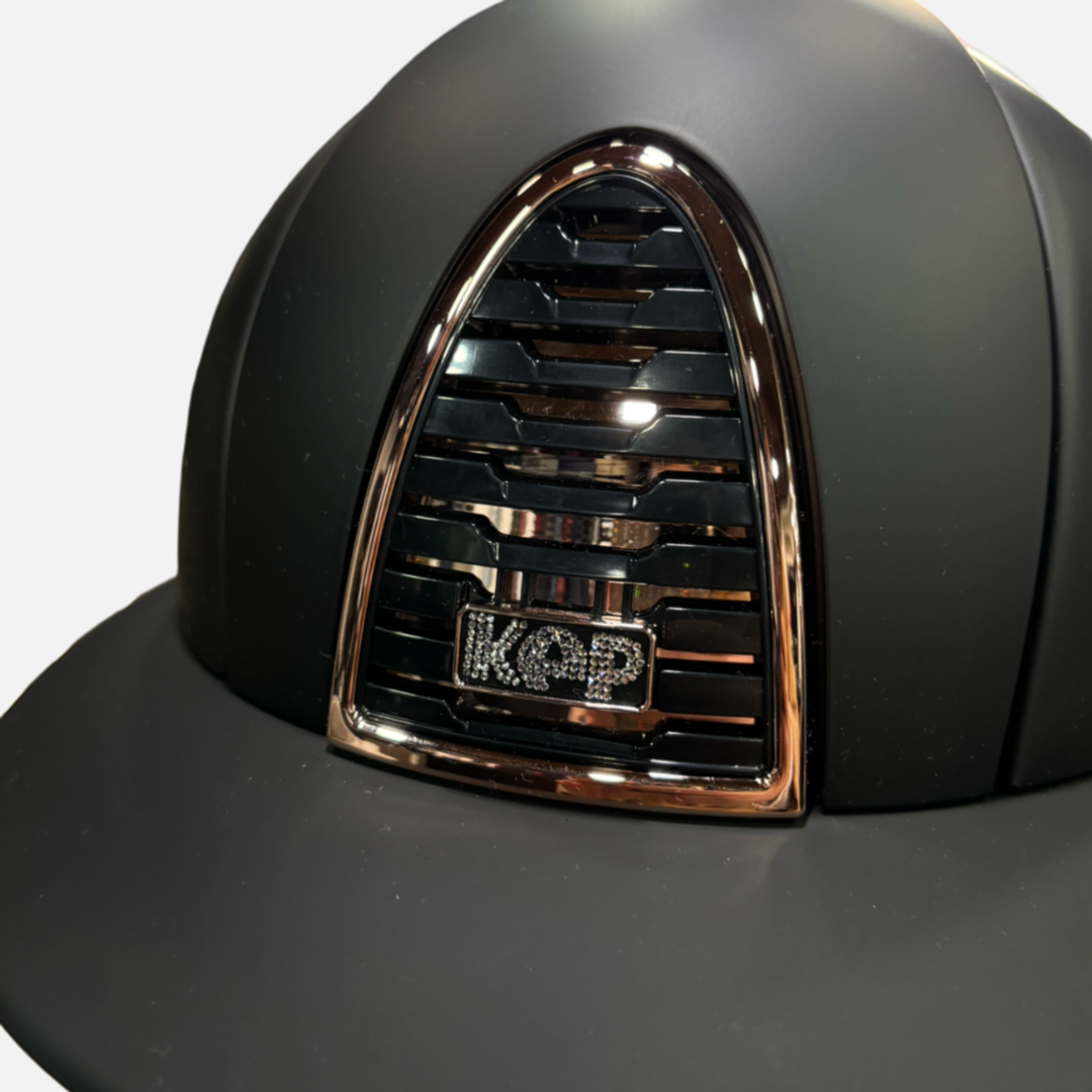 KEP CROMO 2.0 MATT NERO CORNICE ORO ROSA E LOGO SWAROVSKI