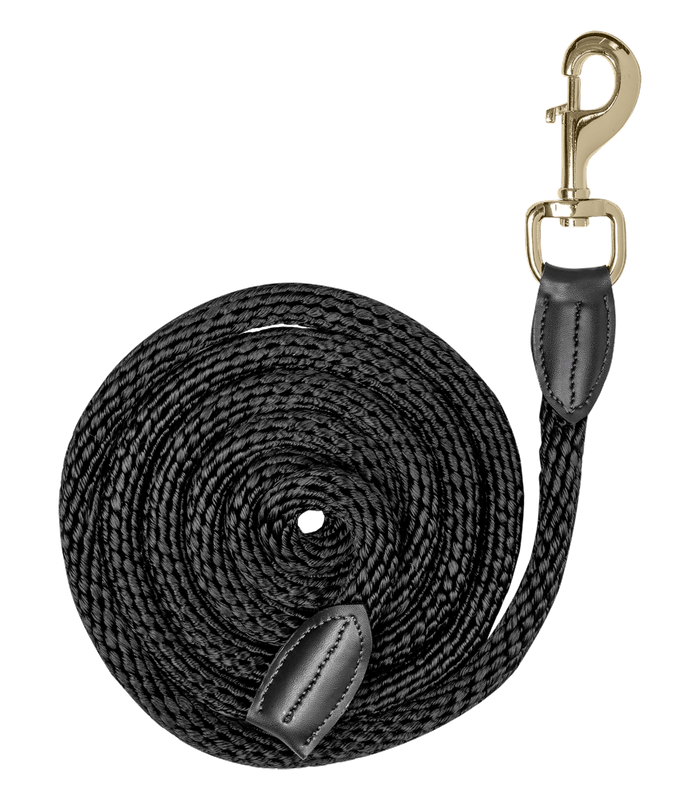 LUNGHINA CON MOSCHETTONE E CUOIO