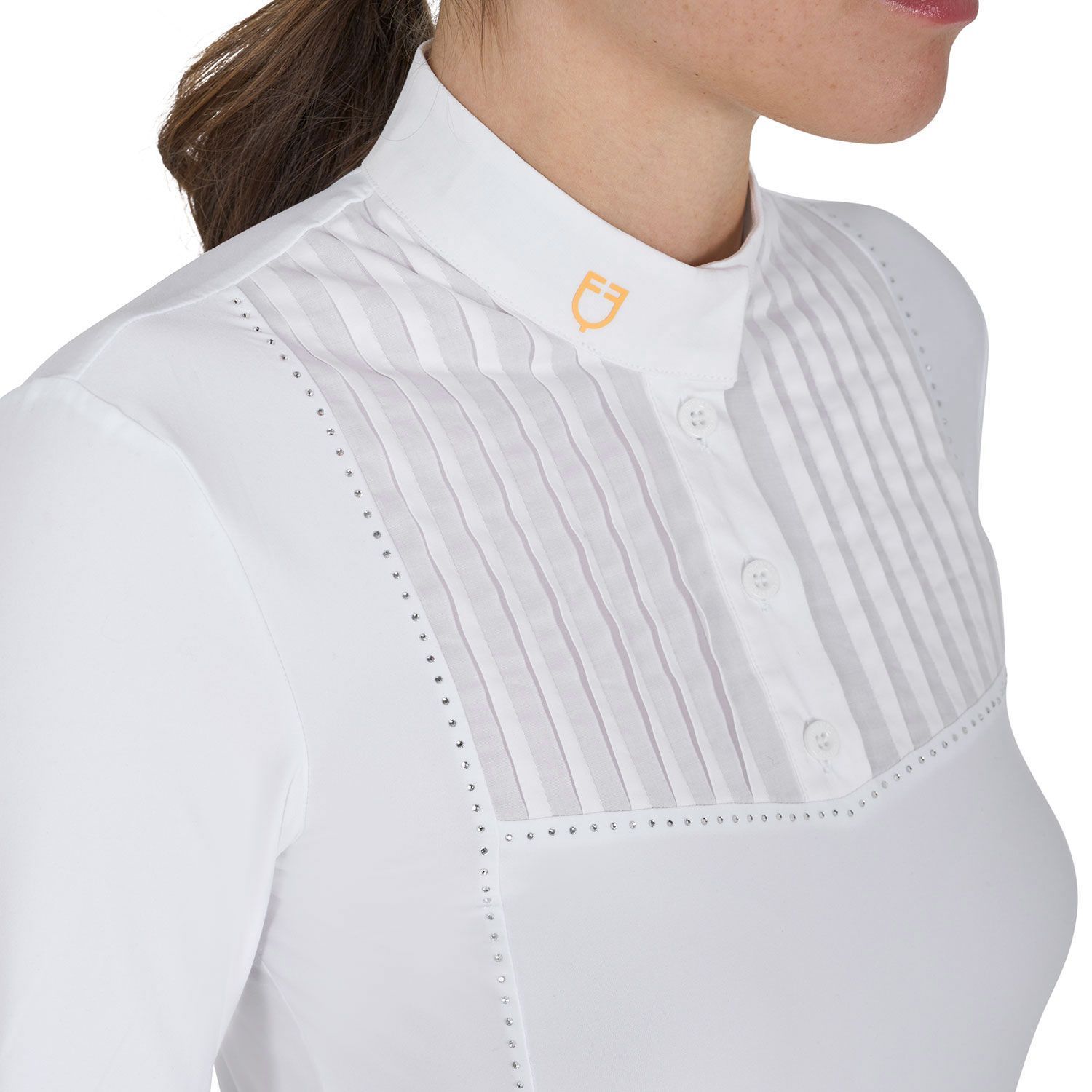 POLO DONNA DA CONCORSO CON STRASS EQUESTRO