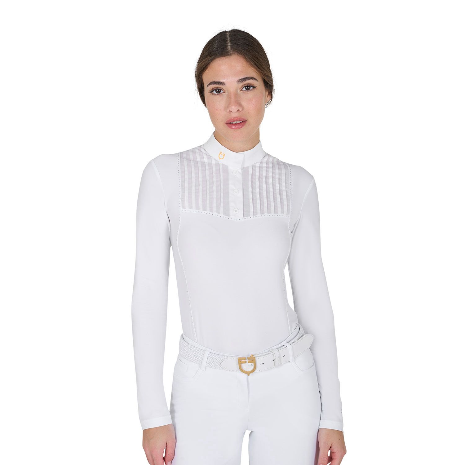 POLO DONNA DA CONCORSO CON STRASS EQUESTRO