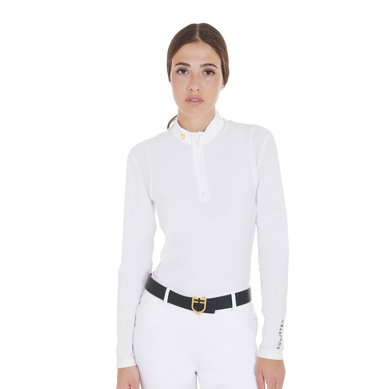 POLO DONNA DA CONCORSO CON INSERTI A CONTRASTO EQUESTRO POLO DONNA DA CONCORSO CON INSERTI A CONTRASTO EQUESTRO