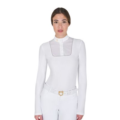 POLO DONNA DA CONCORSO CON BOTTONI EQUESTRO POLO DONNA DA CONCORSO CON BOTTONI EQUESTRO