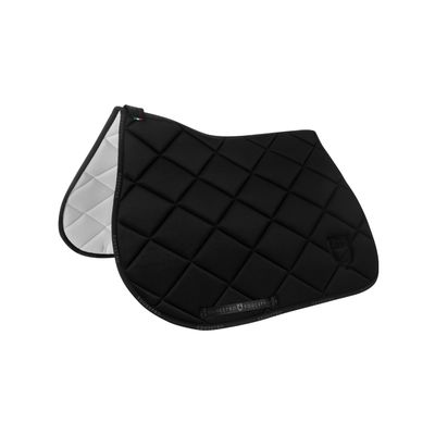 SET SOTTOSELLA E CUFFIA GP CON LOGO EQUESTRO NERO