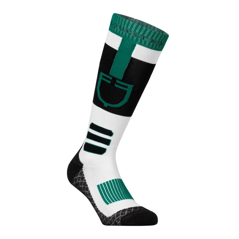 CALZA IN TESSUTO TECNICO E TRASPIRANTE CON LOGO EQUESTRO