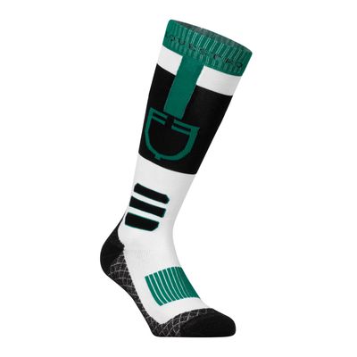 CALZA IN TESSUTO TECNICO E TRASPIRANTE CON LOGO EQUESTRO