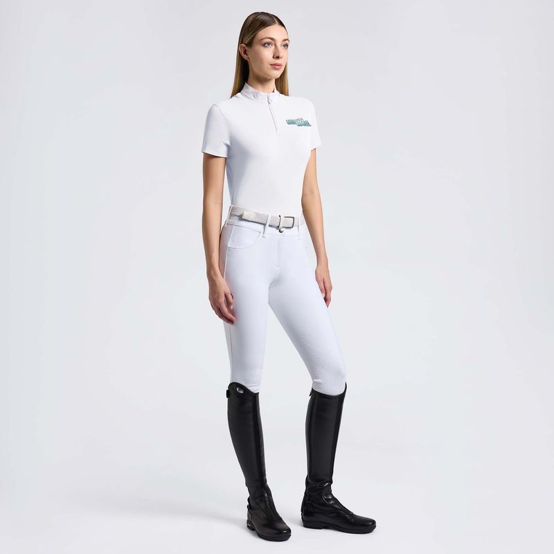 CAMICIA DONNA DA CONCORSO CAVALLERIA TOSCANA IN PIQUET E ZIP