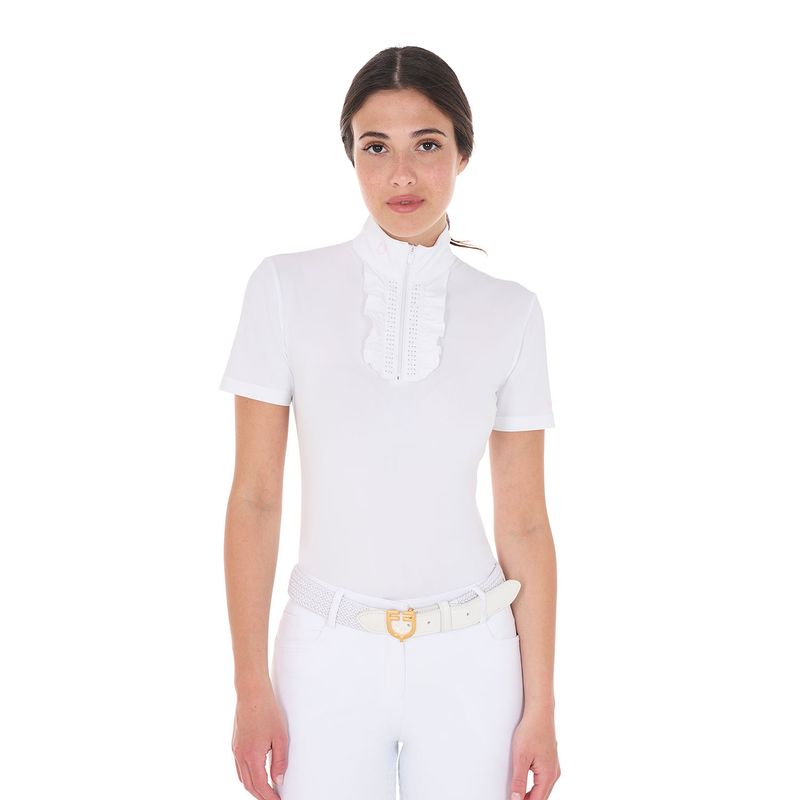 POLO DA COMPETIZIONE DONNA CON STRASS EQUESTRO