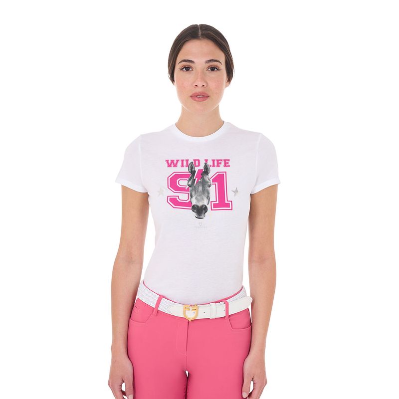 T-SHIRT DONNA WILD LIFE  EQUESTRO