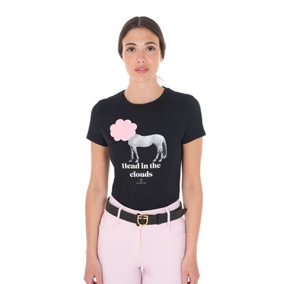 T-SHIRT DONNA HEAD IN THE CLOUD  EQUESTRO