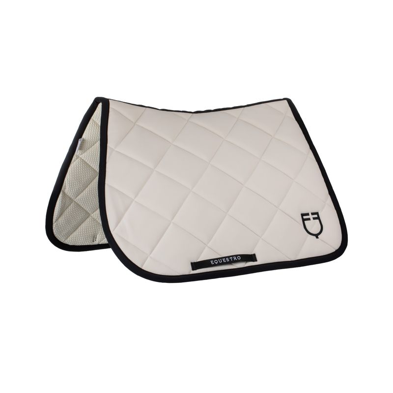 SET SOTTOSELLA E CUFFIA BLACK LINE BEIGE EQUESTRO