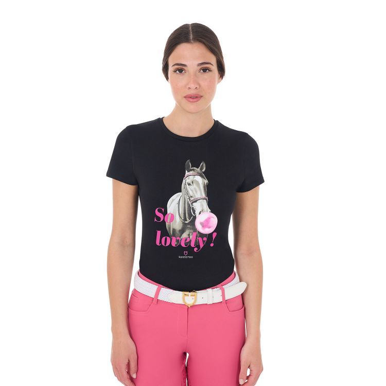 T-SHIRT DONNA  SO LOVELY EQUESTRO