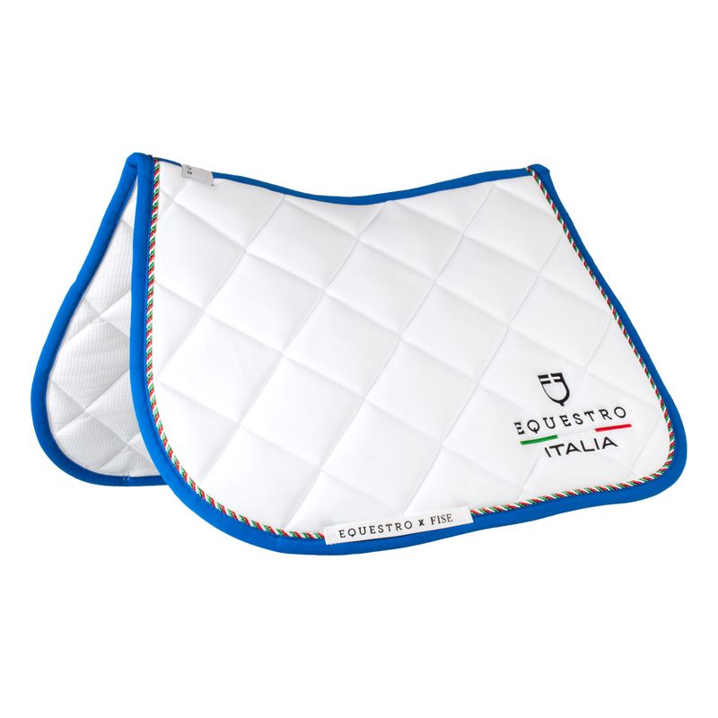 SET SOTTOSELLA + CUFFIA CON CORDINO EQUESTRO X FISE BIANCO