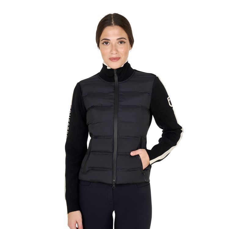 PIUMINO DA DONNAIN NYLON E MAGLIA EQUESTRO PIUMINO DA DONNAIN NYLON E MAGLIA EQUESTRO