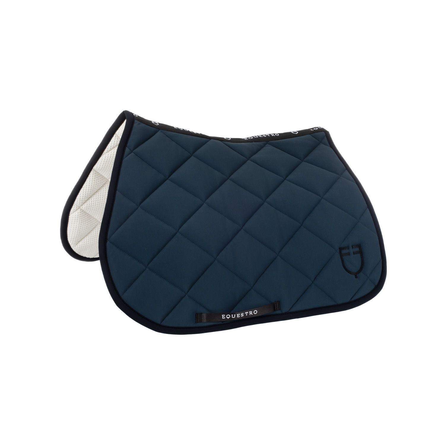 SET SOTTOSELLA E CUFFIA BLACK LIN BLU EQUESTRO