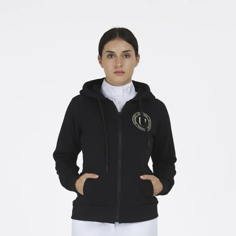 FELPA DONNA CON ZIP E CAPPUCCIO TOPAZ U BLACKRIDER