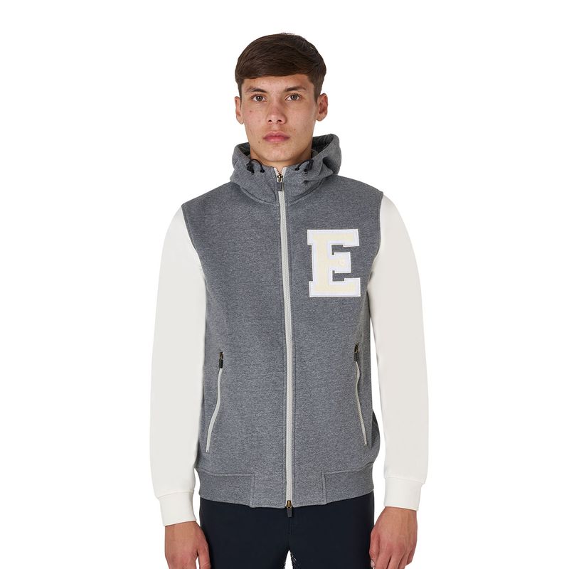 FELPA UOMO ISTITUZIONALE CON ZIP EQUESTRO