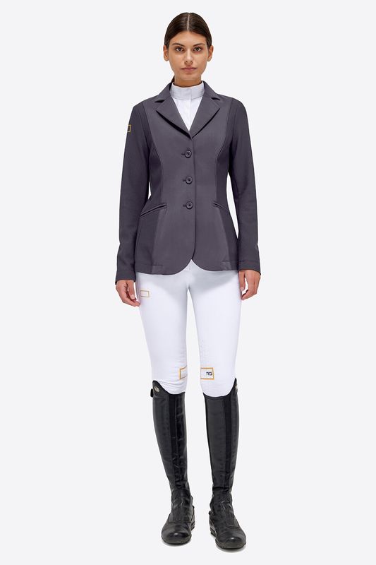 GIACCA RG DONNA A RETE GRIGIA