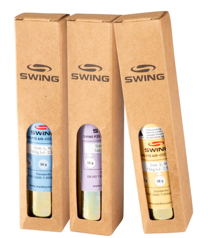 Cartuccia di CO2 di ricambio per gilet SWING Airbag P25 AIR