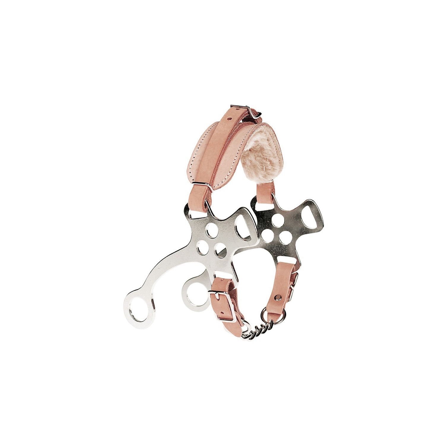 HACKAMORE FERRO CON NASALINA CUOIO