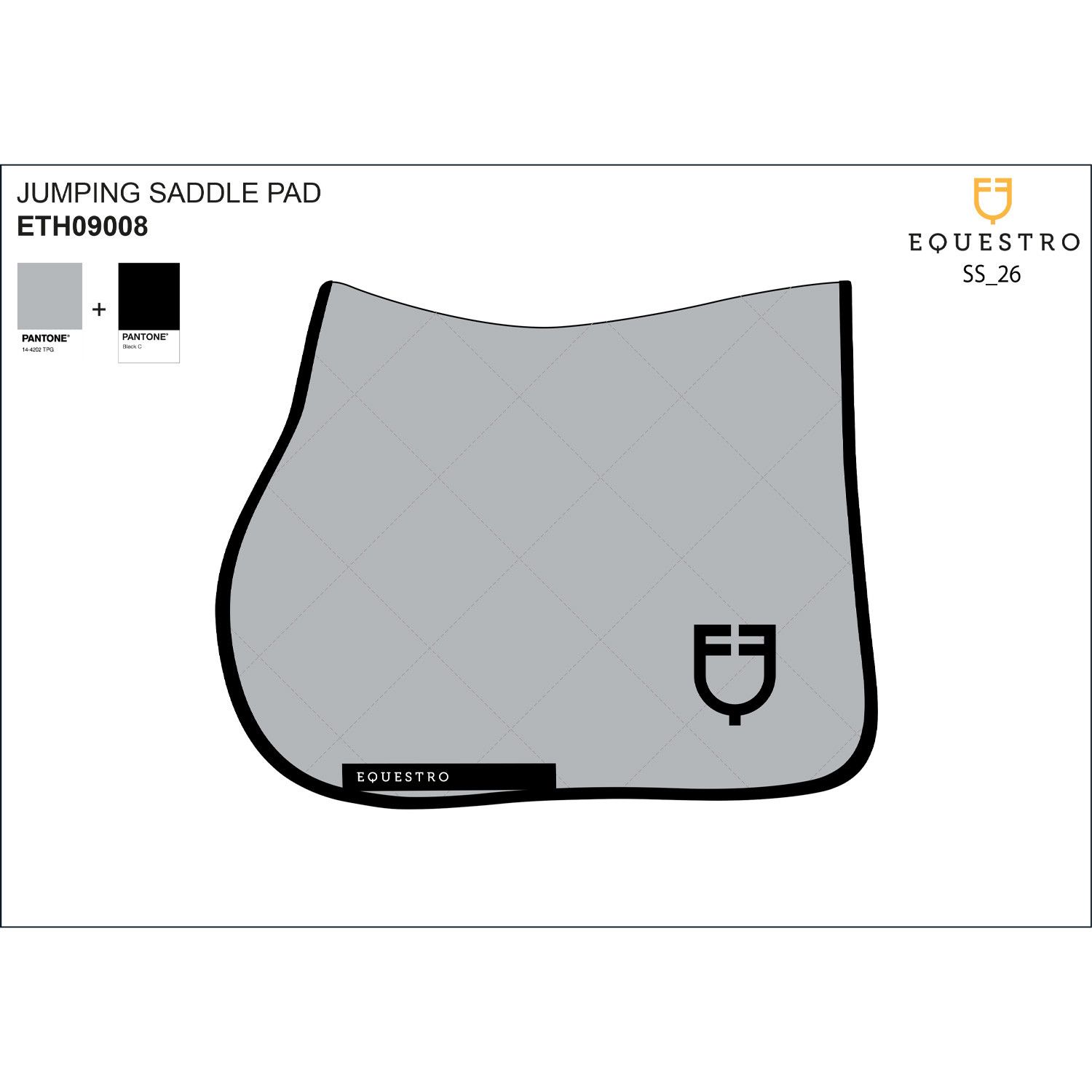 SET SOTTOSELLA E CUFFIA BLACK LINE EDITION EQUESTRO FULL