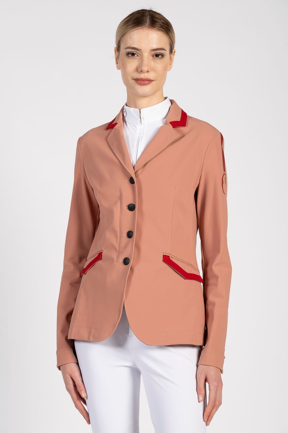 GIACCA DA COMPETIZIONE DONNA ALESSANDRIA DUSTY PINK/ROSSO