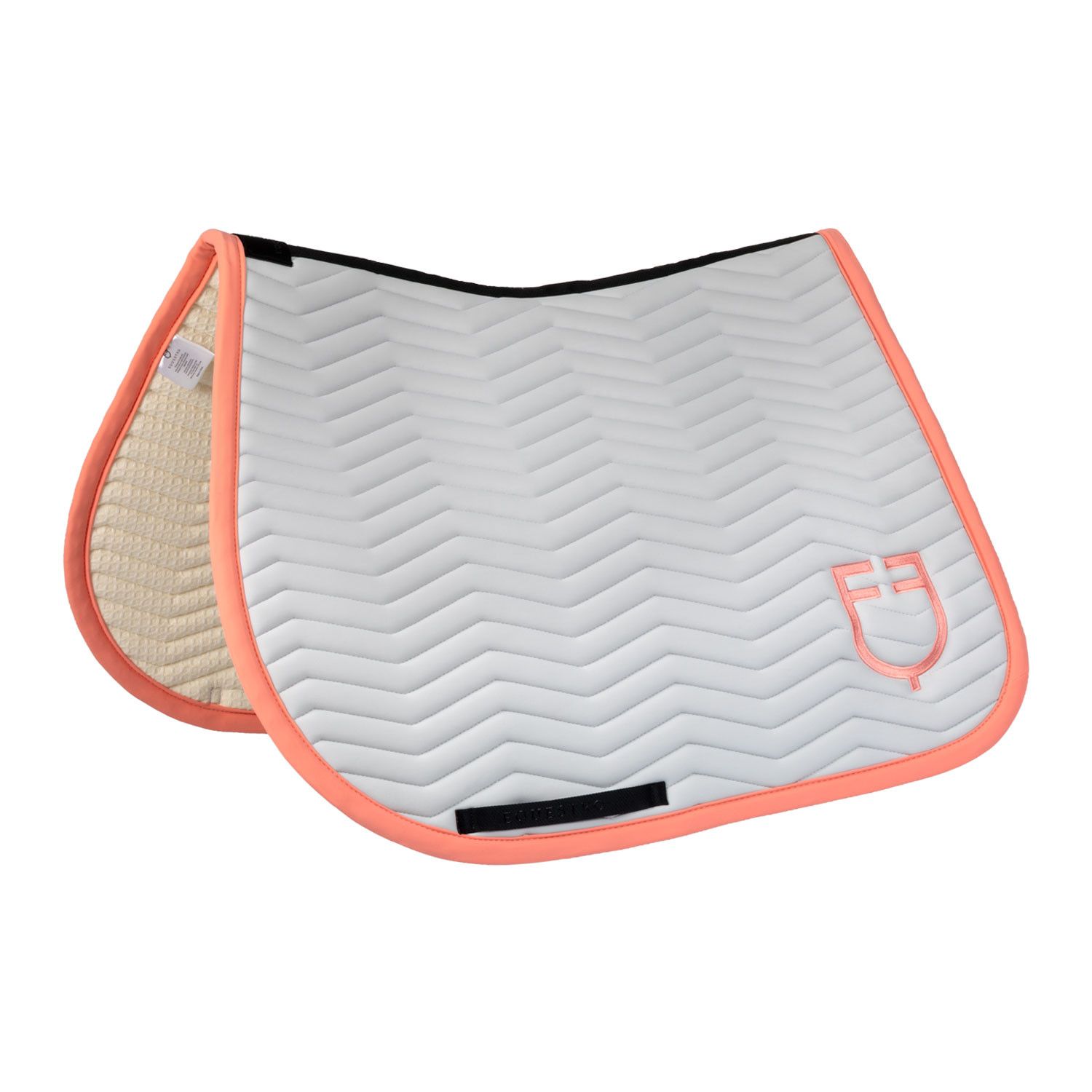SET SOTTOSELLA E CUFFIA WAVE EQUESTRO FULL GRIGIO/ARANCIO SET SOTTOSELLA E CUFFIA WAVE EQUESTRO FULL GRIGIO/ARANCIO