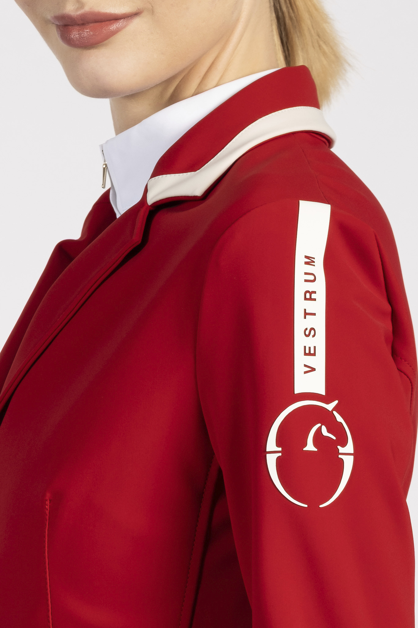 GIACCA DA COMPETIZIONE DONNA ALESSANDRIA ROSSO/IVORY