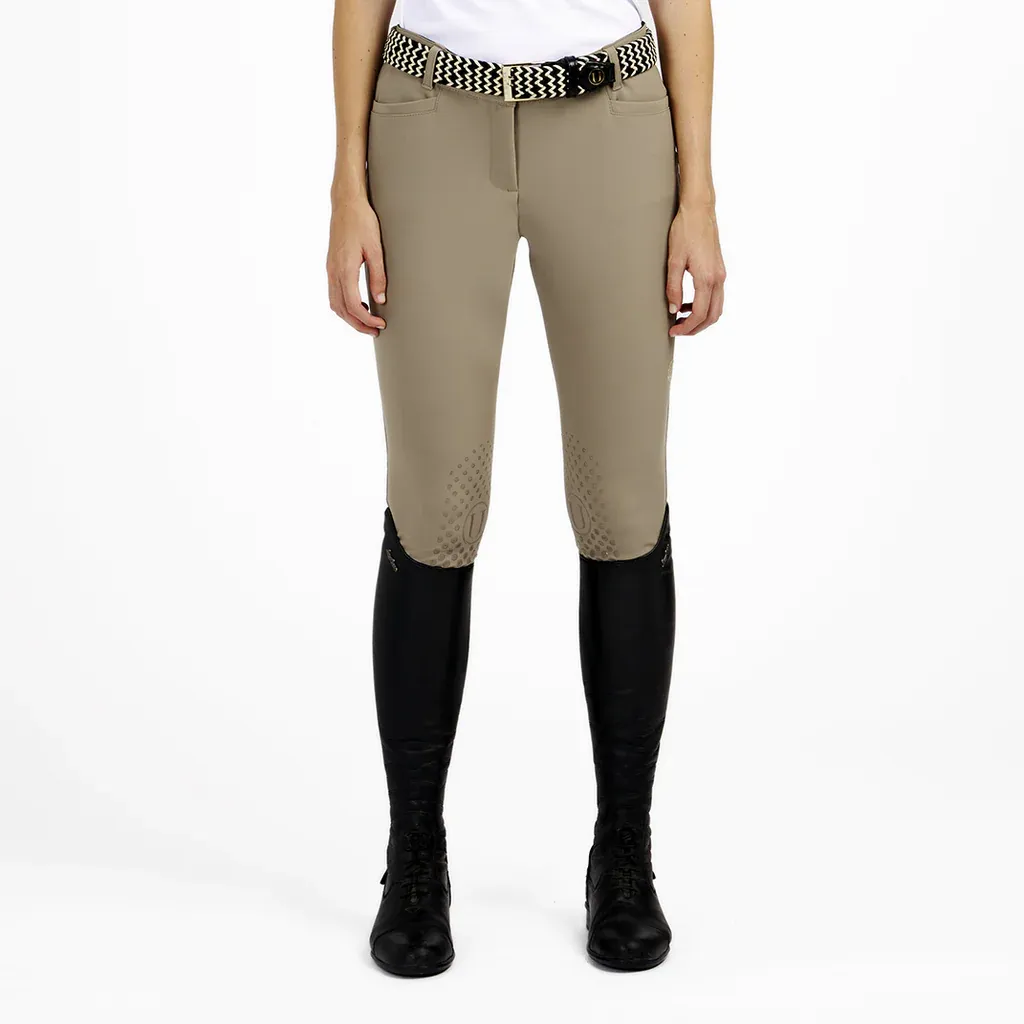 AMBER BEIGE - PANTALONI DA EQUITAZIONE DONNA