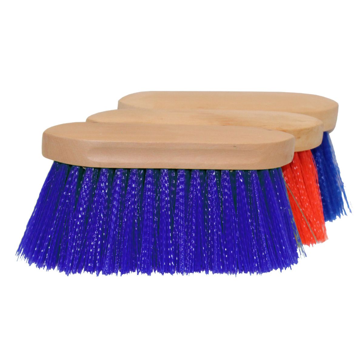 LAVAZOCCOLO CON DORSO LEGNO COLORE BLU FIBRA SINTETICA 80 MM