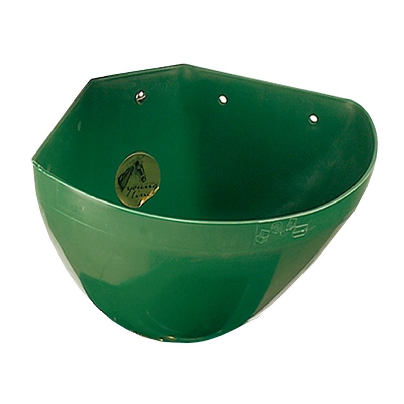 MANGIATOIA ANGOLARE TONDA OK PLAST, 16 L. IN PLASTICA VERDE