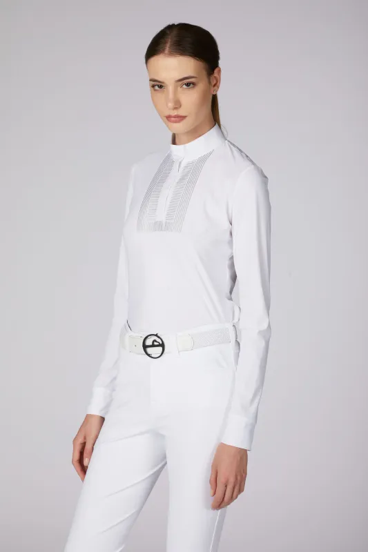CALCIDE CAMICIA DA CONCORSO A MANICHE LUNGHE DA DONNA