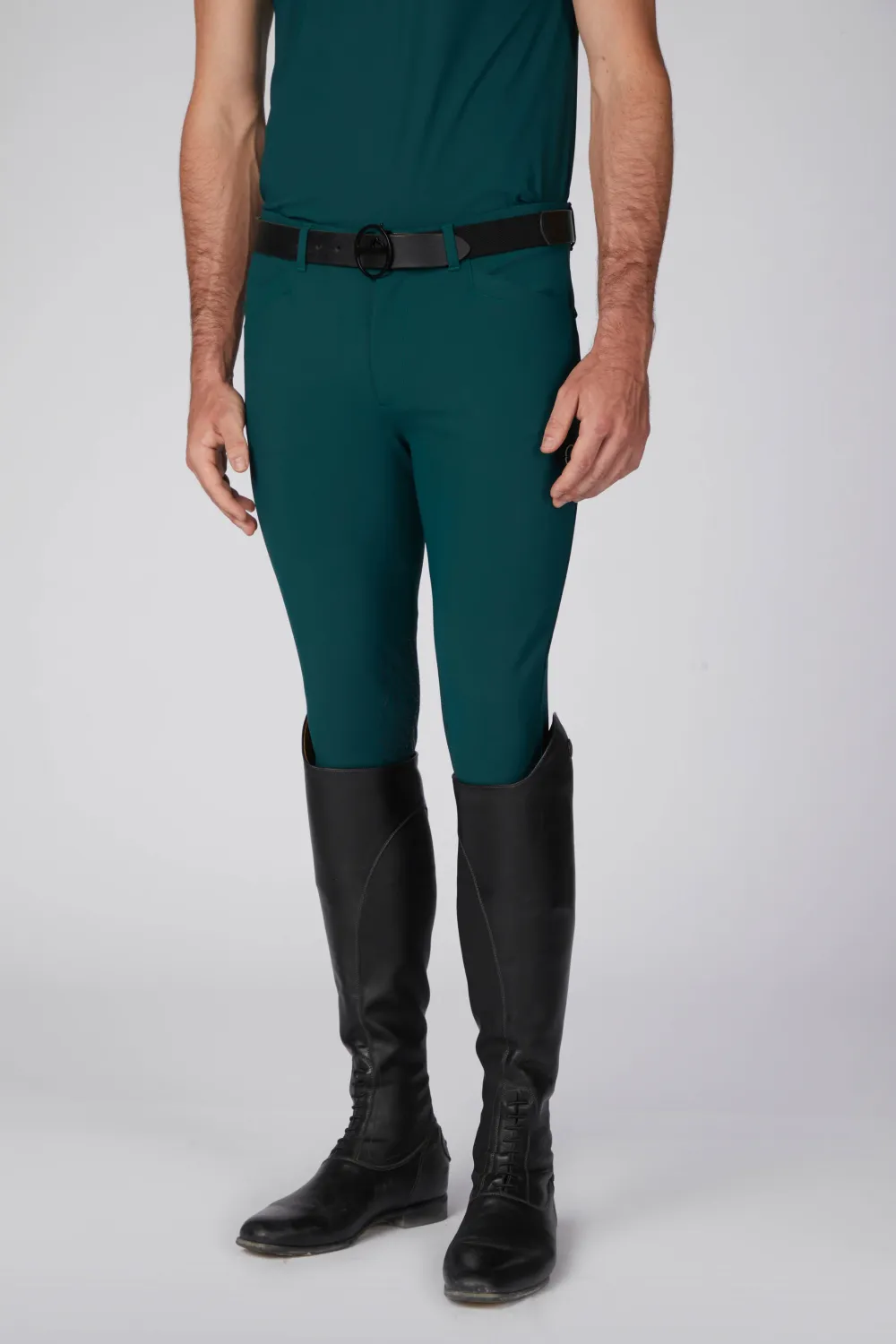 SAN DIEGO PANTALONI DA EQUITAZIONE DA UOMO CON GRIP AL GINOCCHIO - TESSUTO TK