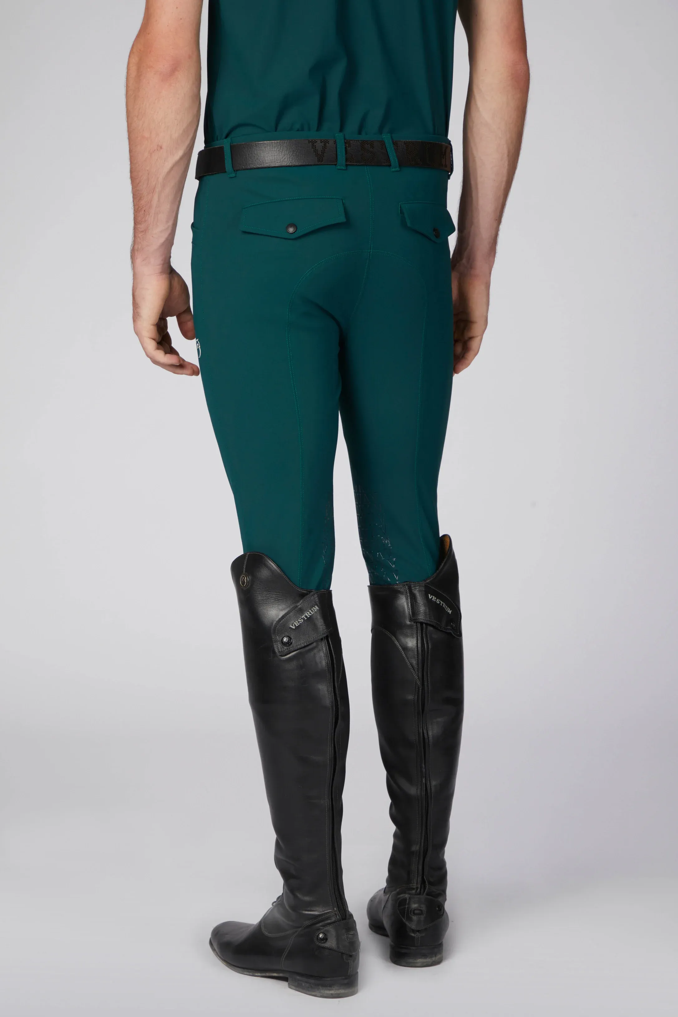 SAN DIEGO PANTALONI DA EQUITAZIONE DA UOMO CON GRIP AL GINOCCHIO - TESSUTO TK