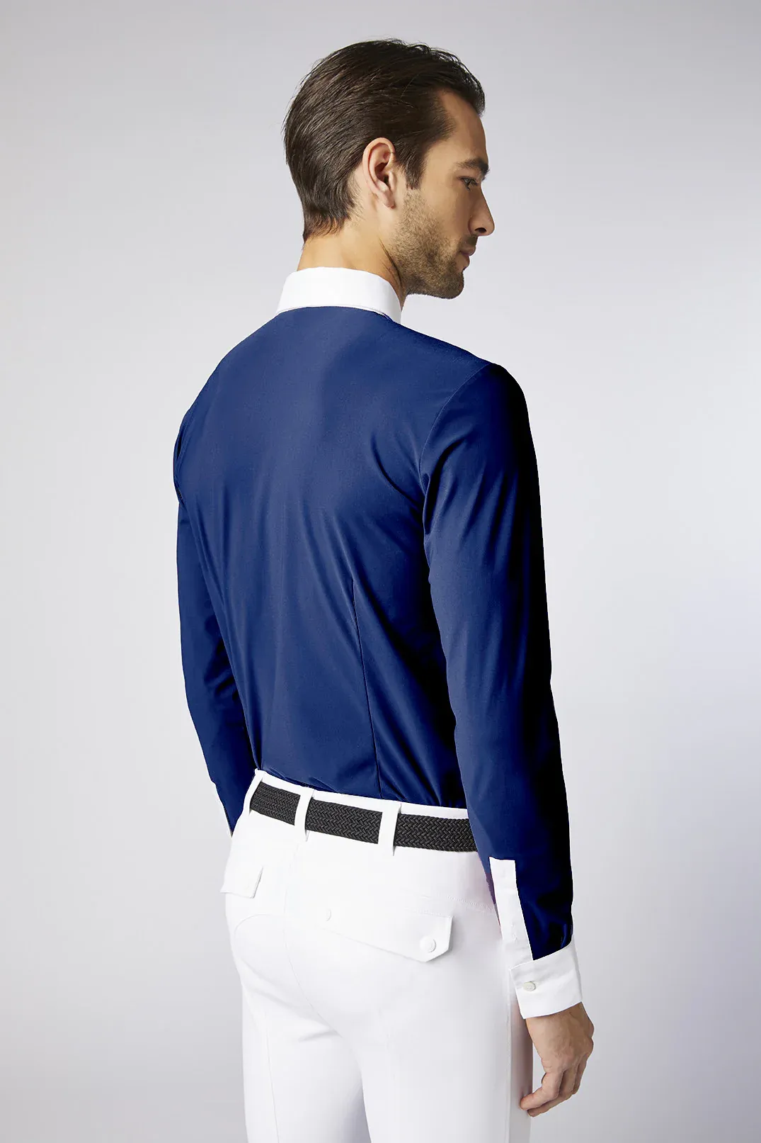 POLO DA COMPETIZIONE MANICHE LUNGHE MIRADOLO AZZURRA
