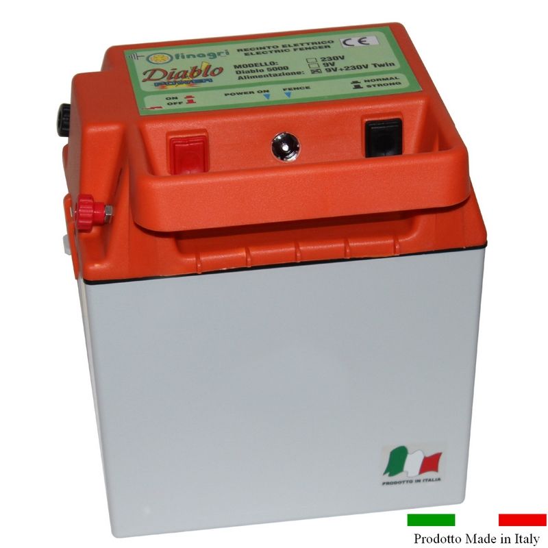 ELETTRIFICATORE A DOPPIO USO BATTERIA+CORREN. PER RECINTI FINO A 10KM