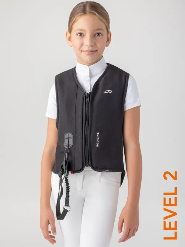 BELKID L2 - GILET AIRBAG JUNIOR UNISEX NERO CON DORSALE LIVELLO 2