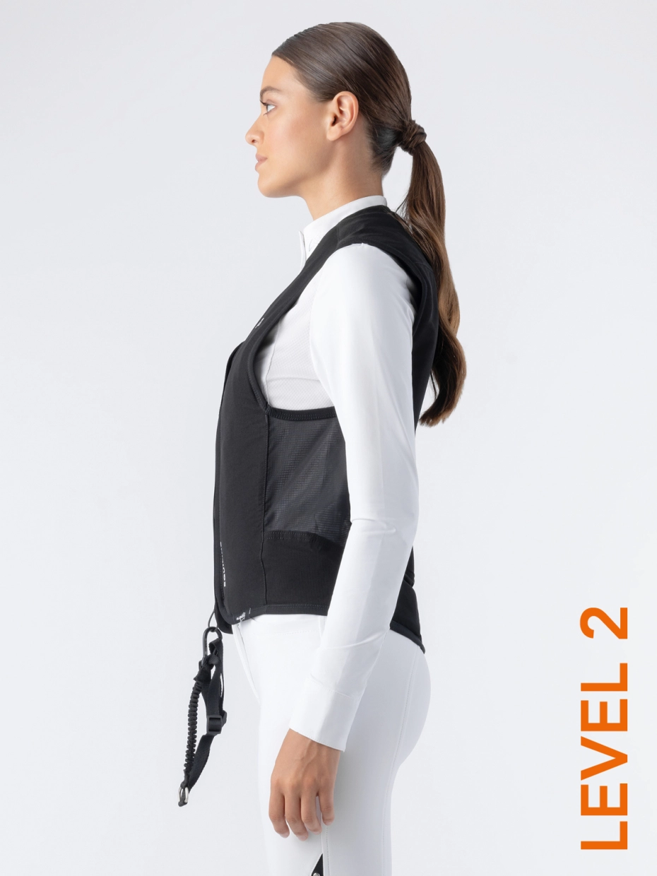 BELAIR LEVEL 2 - GILET AIRBAG UNISEX NERO CON DORSALE LIVELLO 2
