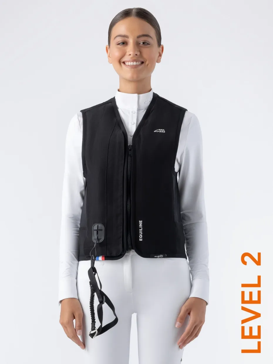 BELAIR LEVEL 2 - GILET AIRBAG UNISEX NERO CON DORSALE LIVELLO 2
