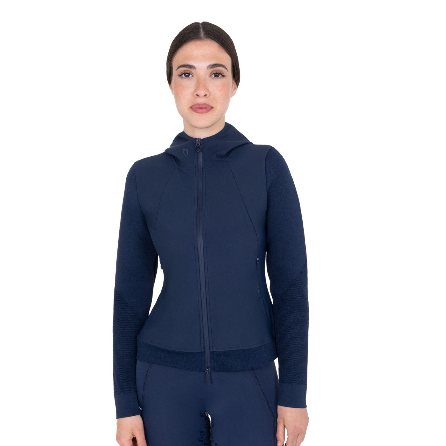 FELPA TECNICA DONNA CON CAPPUCCIO E INSERTI MICRO MESH FELPA TECNICA DONNA CON CAPPUCCIO E INSERTI MICRO MESH