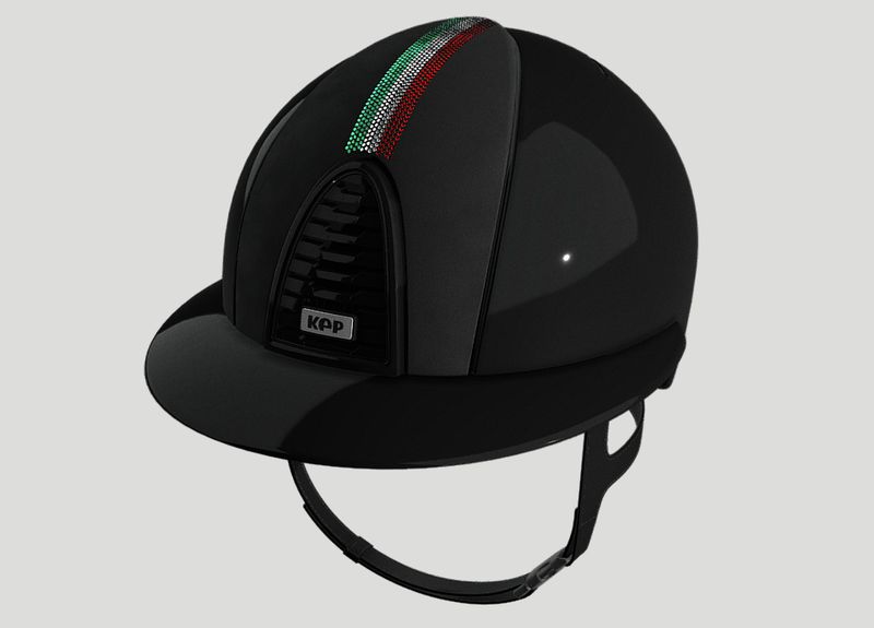 KEP ITALIA CROMO 2 POLISH METAL NERO CON SWA VERTICALI E BANDIERA ITALIA