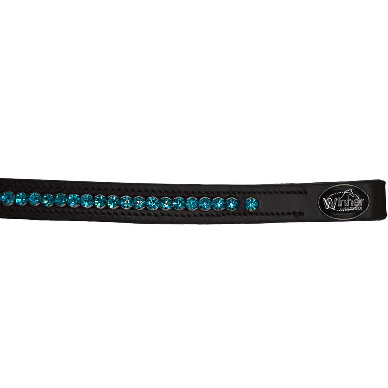 FRONTALINO CON STRASS TURCHESI FULL