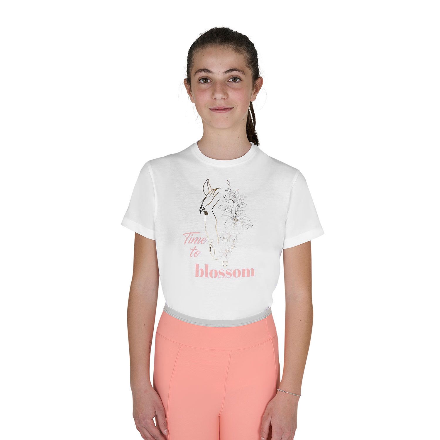 T-SHIRT BAMBINA TIME TO BLOSSOM IN COTONE T-SHIRT BAMBINA TIME TO BLOSSOM IN COTONE