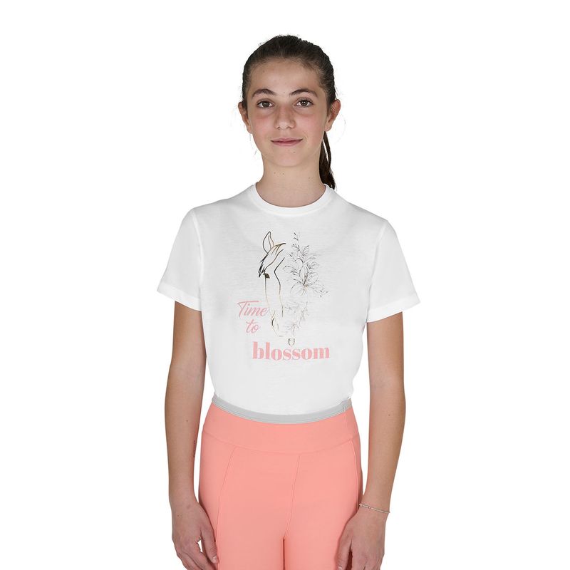 T-SHIRT BAMBINA TIME TO BLOSSOM IN COTONE T-SHIRT BAMBINA TIME TO BLOSSOM IN COTONE