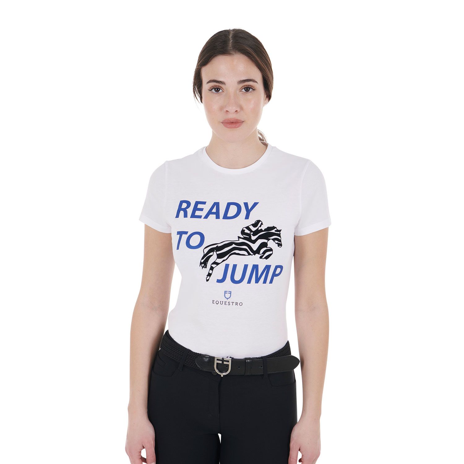 T-SHIRT DA DONNA IN COTONE READY TO JUMP T-SHIRT DA DONNA IN COTONE READY TO JUMP