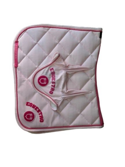 SET SOTTOSELLA + CUFFIA DA DRESSAGE COLLEGE ROSA