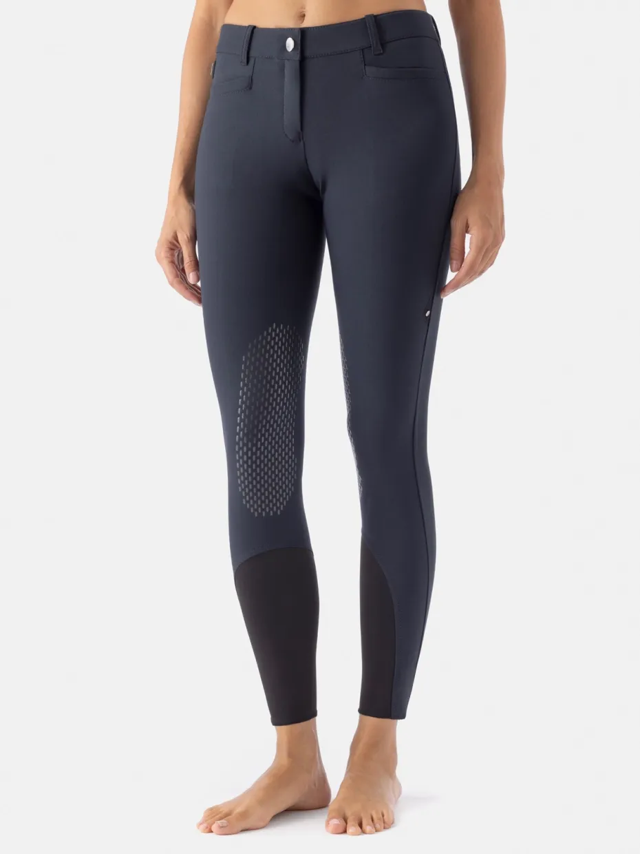 ASH - PANTALONI DA DONNA BLU CON GRIP AL GINOCCHIO E TASCA CON ZIP