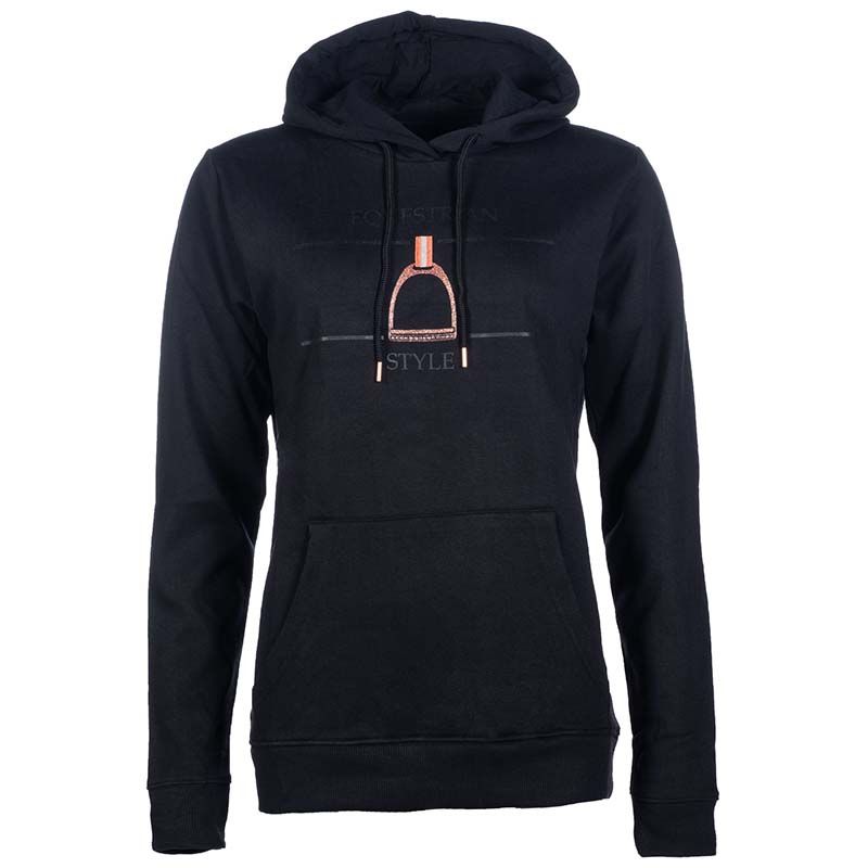 FELPA HKM DONNA CON CAPPUCCIO MODELLO EQUINE SPORTS