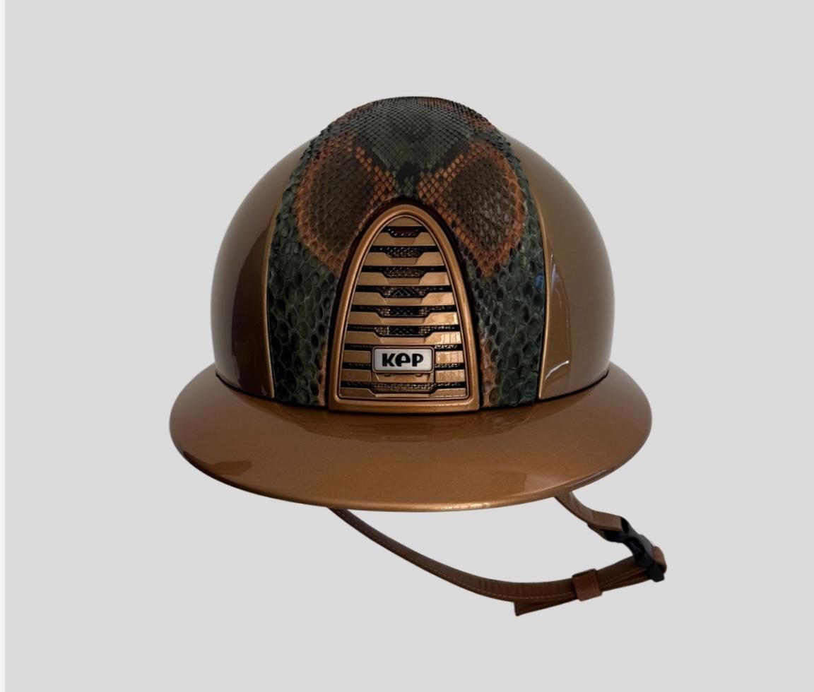 KEP ITALIA METAL CARAMEL EMERALD GLOSSY PITONE