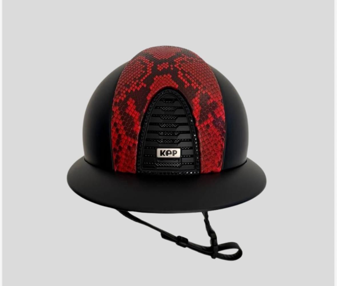 KEP ITALIA TEXTILE BLACK RED MAT BLACK SWAROWSKY